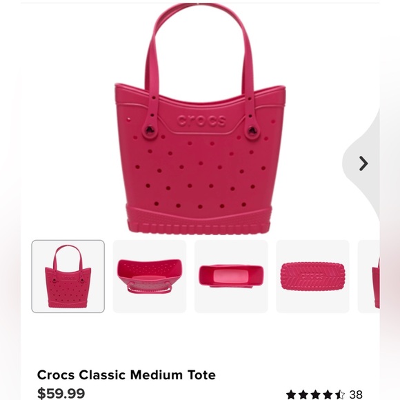 CROCS Dragon Fruit MediumTote Bag - Picture 1 of 4